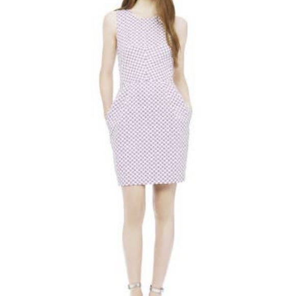 Preppy CLUB MONACO "Salma" Cross Back Pegged Midi Women's Dress SZ 6 - Picture 3 of 13